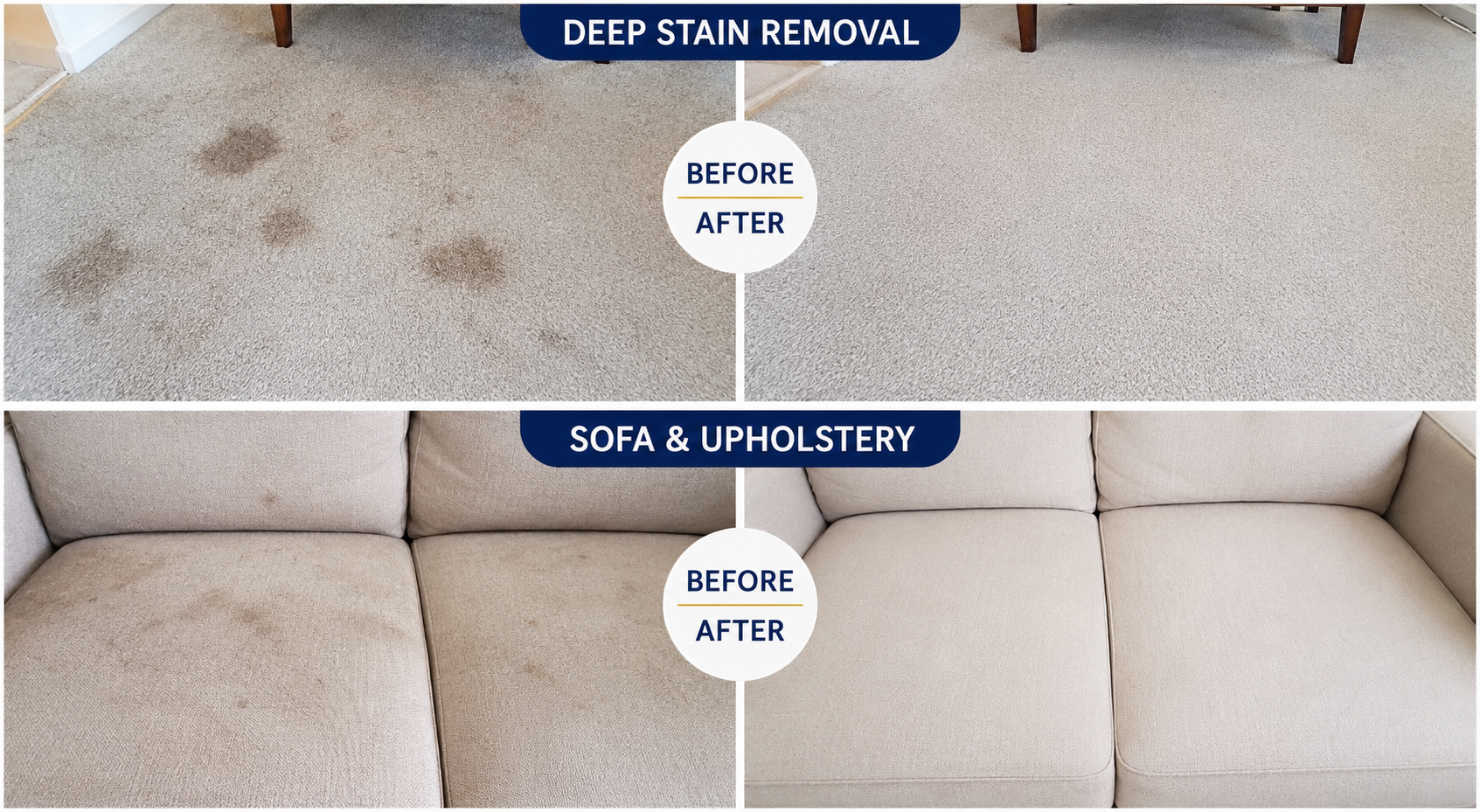 Professional carpet cleaning service in Delft
